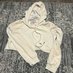 Women’s cropped velvet true religion sweatshirt